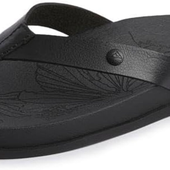 Women's Cushion Flip Flops Ethylene Vinyl Acetate Black Size 9 Slip On - Picture 1 of 6